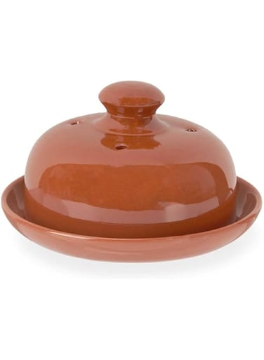 La Dehesa Round Clay Cheese Box, 18.5 cm Capacity, Brown