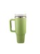 40oz Insulated Tumbler with Straw Stainless Steel Vacuum Cup Travel Mug with Handle and Lid Straw, Ice &amp; Warm Coffee Tea Milk Drink Portable Thermal Cup for Office Kitchen - Green