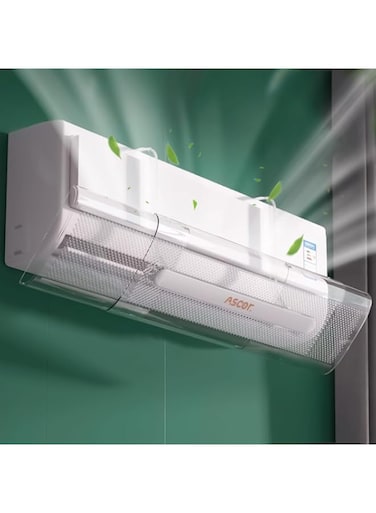 Yakiter Adjustable AC air Deflector,Transparent and Retractable Air Conditioning Wind Deflector,Suitable for Split air conditioners,Anti-Blast/Anti-Direct Blowing Baffle Windshield for Home