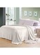 HOME Mellow Kids Flannel Blanket 150x220cm Soft Warm Blanket Off White