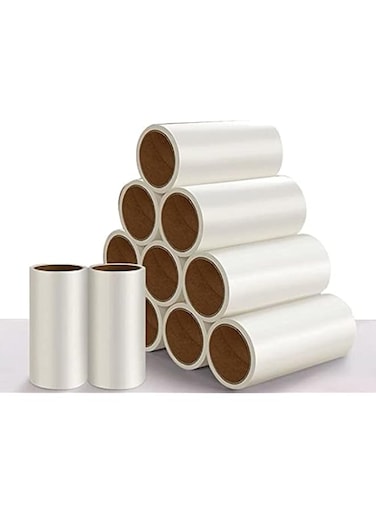 ZHONG CHEN12 Pcs Lint Roller Refill 720-Page Tearable Sticky Fluff Roller Supplement Paper Core Suitable for Pet Hair Dust Removal Lint Rollers Replacement Core(Not Including Handle)