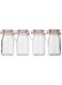 HARMONY TABLE TOP 4PCS GLASS BOTTLE WITH BUCKLE 175ML,
