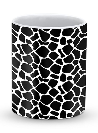 Premium Cow Skin Designer Mug Black/White 325ml