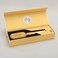 Enzo EN-4002 New 2025 Gold Hair Straightener Brush, Salon Styler Hair Dryer And Volumizer Ceramic Heating Ionic Hair Straightener Comb, Anti-Scalding - Intl Version - Gold