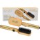 Enzo EN-4002 New 2025 Gold Hair Straightener Brush, Salon Styler Hair Dryer And Volumizer Ceramic Heating Ionic Hair Straightener Comb, Anti-Scalding - Intl Version - Gold