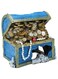 Cryfokt Treasure Chest Hideaway, Aquarium Treasure Chest Ornament Lightweight Fun Resin for Fish Landscape