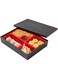 Restaurantware Bento Tek Rectangle Black and Red Small Japanese Style Bento Box - 5 Compartments - 10 3/4" x 8 1/4" x 2 1/4" - 1 count box