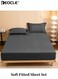 Soft Fitted Sheet Set Comfortable and Versatile Mattress Protector Comfortable Bed Supplies Machine Washable Suitable for Bedroom Hotel Dormitory