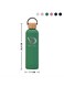 Insulated Water Bottle 750ml Leak Proof Thermos Water Bottle With Bamboo Lid And Silicon Ring Reusable Insulated Stainless Steel Water Bottle Mate Green