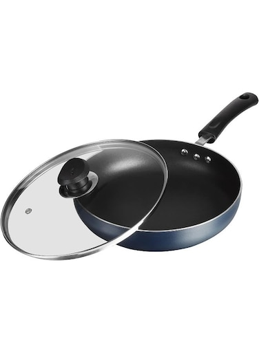 Zest Non Stick Deep Fry Pan with Glass Lid - 26 cm
