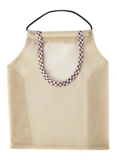 Mesh Breathable Hanging Storage Bag Beige/Black/White