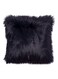 Fur Cushion With Filling Polyester Black 40x40centimeter
