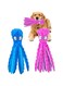 Haayymo 2 Pcs Dog Squeaky Toys Octopus,Crinkle Plush Dog Toys for Puppy Teething, Durable Interactive Dog Chew Toys for Small to Medium Dogs Training and Reduce Boredom