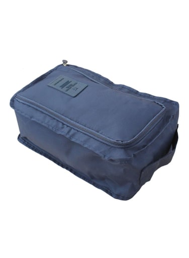 Waterproof Shoe Travel Pouch Storage Bag Navy Blue