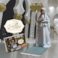Girls Prayer Rug with Prayer Dress and Quran Cover Age 8-15 White