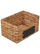Homesmiths Medium Water Hyacinth Storage Basket 28 x 19 x 15 cm