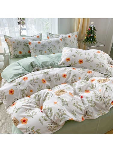 4 Piece King Size/Single Size Bedding Printed Luxury Printed Duvet Cover Comforter Set Cotton Multicolour High Cotton Quality Bedding Set Kids' Duvet Covers 200 x 230 cm