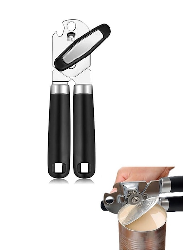 Opener, Professional 3 in 1 Multifunctional Manual Can Opener Bottle Opener, Kitchen Durable Stainless Steel Heavy Duty Can Opener with Smooth Edges, Suitable for Kitchen Seniors