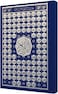 Arabic Quran Uthman Script with 99 Names of Allah Cover - Size 17X24 cm. (Blue)