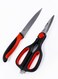 Stainless Steel Shears Kitchen Scissors &amp; Utility Knife 2pc Combo Pack - Red