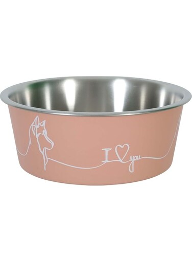 Zolux Non-Slip Love Dog Bowl Pink 750 ml