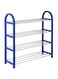 Shoe Rack Storage Organizer Blue/Silver 58cm