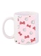 Bow Tie Printed Coffee Mug White/Red/Pink