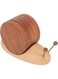 Sorandy Wooden Snail Coaster Set with Magnet, Funny Cute Exquisite Eco Friendly Wood Drink Coffee Tea Coasters Set of 5 for Modern Home Decor Tabletop and Gifts