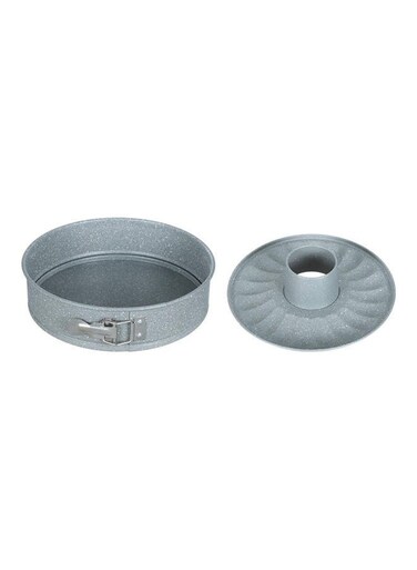 Granite Springform Cake With 2 Bottoms Pan Grey 26cm
