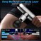 Deep Tissue Massage Gun - 6-Speed Electric Percussion Muscle Massager with 4 Interchangeable Heads, Smart Touch Screen &amp; Quiet Brushless Motor for Pain Relief &amp; Recovery