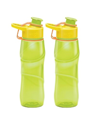 Milton Rave Unbreakable Tritan Water Bottle Set, 750 Ml, Set of 2, Green