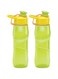 Milton Rave Unbreakable Tritan Water Bottle Set, 750 Ml, Set of 2, Green