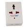 Terminator 3 Way Multi Adaptor One Universal  socket &amp; two 2 Pin Sockets 16A Schuko plug