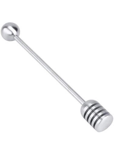 Hy Dipper Sticks, Solid Stainless Steel Hy and Syrup Dipper Stick Long Handle Hy Spoon Stirrer Mixing Tool for Hy Pot Jar Containers hy jar