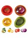 4Pcs Silicone Fruit Storage Box,Fruit and Vegetable Anti-Oxidation Storage Box,Storage Containers For Fridge,Keeps Flavorful and Firm,BPA Free&amp;Reusable,Food Saver for Avocado Tomato Onion Lemon