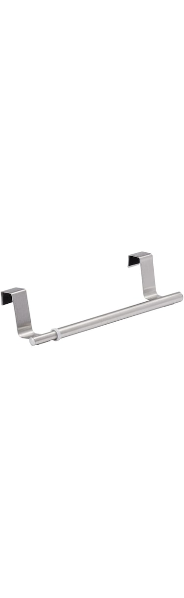 Wenko Over Cabinet Towel Rod Extensional - Extendible Door-Mounted Towel Holder, Towel Holder For Cupboard Door, Stainless Steel, 36-60 X 6 X 7 Cm, Silver Matt