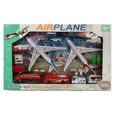 Round The World Airport Playset Multicolour Pack of 12