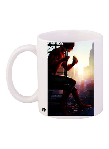 Spiderman Printed Coffee Mug White/Black/Red