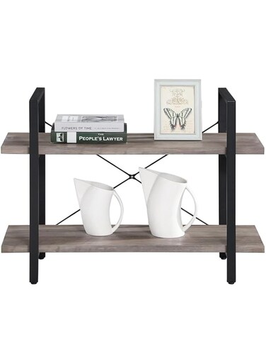 2 Tier Storage Organizer Shelf Multipurpose Free Standing Shelves Organizer, Plant Display Stand, Kitchen Shelves Organizer for Hallway Kitchen for Bedroom, Kitchen, Office,