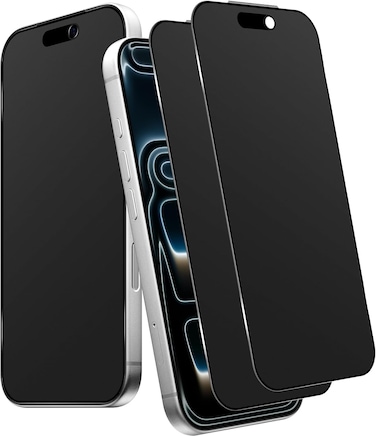 IPhone 17 Pro Matte Privacy Ceramic Screen Protector Film, 2pcs, Matte, Anti-Spy, Full Adhesive, Flexible,[Not Glass], Anti-Spy Full Adhesive Flexible Film Iphone 17 Pro 5G 2025
