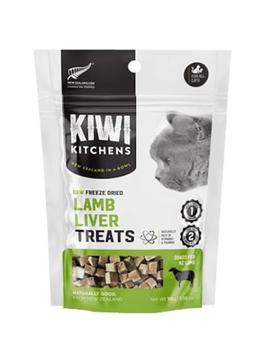 Kiwi Kitchens Raw Freeze Dried Lamb Liver Cat Treats 30g