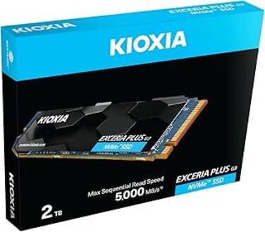 Kioxia 2TB Exceria G2 NVMe M.2 2280 PCIe Gen3 SSD R:2100MB/s,/1700MB/s