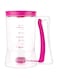 Eojsuosnks Pancake Cupcake Batter Dispenser Batter Distributor with Measuring Label Bakeware Baking Tool (rose pink)