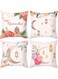 YHRY Ramadan Pillow Covers,4 Pcs Gold Moon and Light Pillow Cases,Ramadan Mubarak Decorations Cushion Cover,Bed Couch Sofa Pillow, Car Chair Pillow,18x18 inch(45x45cm) (B)