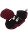 Velvet Premium Grade Jewellery Box Earrings Modern Unique Design Packaging Gift for Her (Earrings Studs) (red)