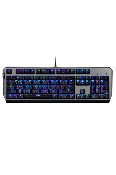 Gaming Mechanical Keyboard with Metal Build, RGB Lighting, Volume Knob &amp; 104 Keys