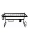 Dish Drying Rack Black/Grey/Silver 86x52x34cm