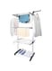 DAYONG Clothes Drying Rack, 3 Tier Clothes Dryer Tower, Folding Clothes Rail, Stainless Steel Laundry Garment Dryer Stand with Two Side Wings (Gray)