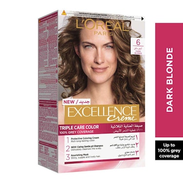 L'Oreal  Paris Excellence Creme Triple Care Permanent Hair Colour 6 Dark Blonde