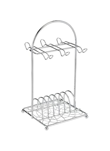 Harmony 2724623287010 Cup &amp; Saucers Holder,Silver